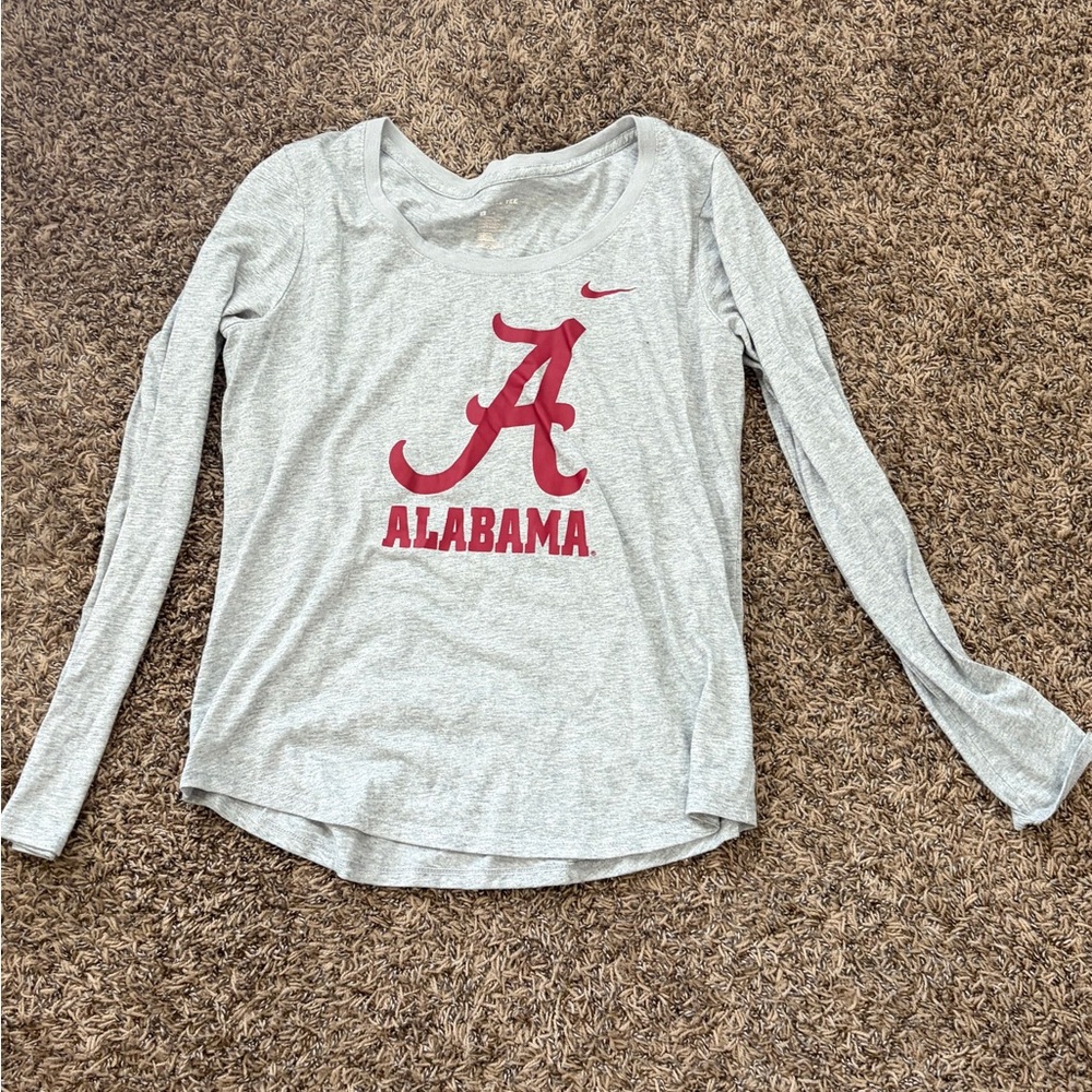 Nike women’s Gray Long Sleeve Alabama Shirt
